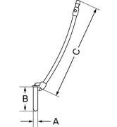 Kupplungsbolzen Zuggriff gebogen, 31 x 150 x 300 mm - More 2
