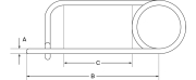 Sicherungsstecker verzinkt, 5 x 105 x 65 mm - More 2