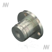 Bearing flange D=45 with mill off - More 2