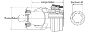 Walterscheid® Aufsteckgabel ASGE 2380 -KNP1 3/8-6 AS-B L107 KPL - More 2