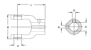 Hub yoke NG 2200 - More 2