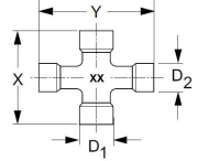 Cross and bearing kit 2580 - More 2