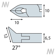SPITZENSCHRÄGSCHNEIDER 4580-O E 2K - More 2