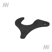 Spacerplatte t=5mm schwarz - More 3