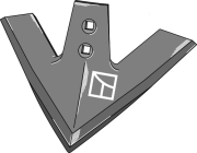 Gänsefussschar, gewalzte Ausführung, für Köckerling Vario, Köckerling Quadro-Triomix - More 3