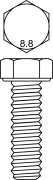 Sechskantschraube mit Gewinde bis Kopf M10x60 DIN 933 - More 3