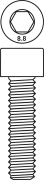 Hexagon socket cheese head screw, M10x45, DIN 912 / ISO 4762 - More 3