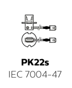 Vision H3 halogen lamp, 12V, 55W, PK22s - More 3