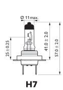 LongLife EcoVision H7 halogen lamp, 12V, 55W, PX26d - More 3