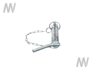 Oberlenkerbolzen Kat. 3 mit Kette und Splint, L= 151 mm - More 3