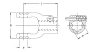 Walterscheid® Aufsteckgabel AG 2300 -KNP1 3/8-6 STIFT L107 - More 3