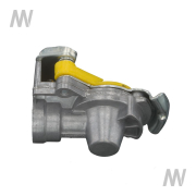 Kupplungskopf gelb mit Ventil M16 x 1,5 - More 3