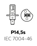 Halogen lamp, H1, LongLife, EcoVision, 12V, 55W, P14.5s - More 4