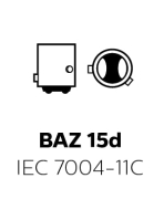 Ball lamp, P21/4W, 12V, BAZ15d, VE2 - More 4