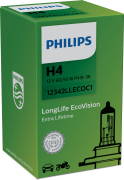 LongLife EcoVision H4 halogen lamp, 12V, 60/55W, P43t-38 - More 5