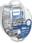 Halogenlampe H4 WhiteVision ultra 12V 60/55W P43t-38 - More 5